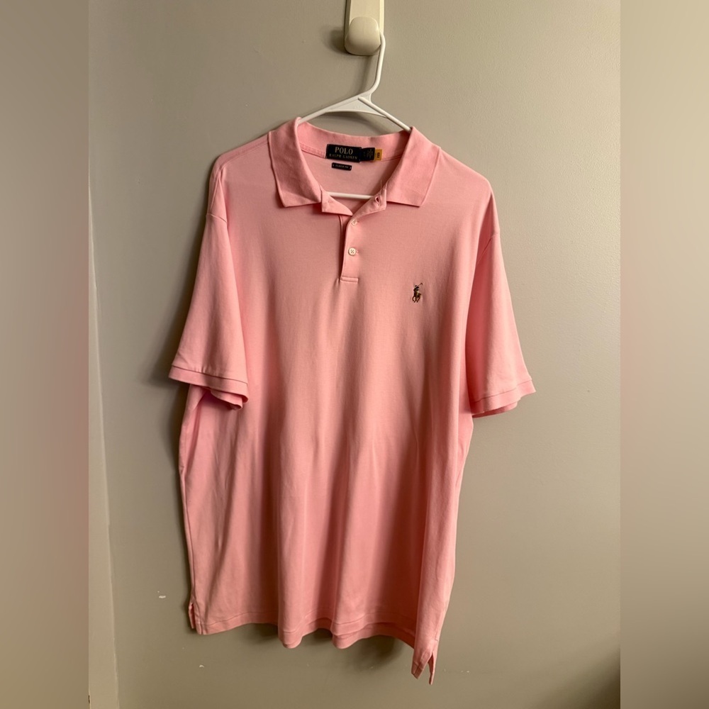 Polo Ralph Lauren Classic Fit Pink Polo Shirt Men’s XL Short Sleeve